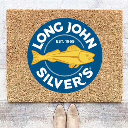 Discover Long John Silvers Restaurant Logo Coir Doormats