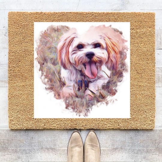 Discover Riley the Cavachon Coir Doormats