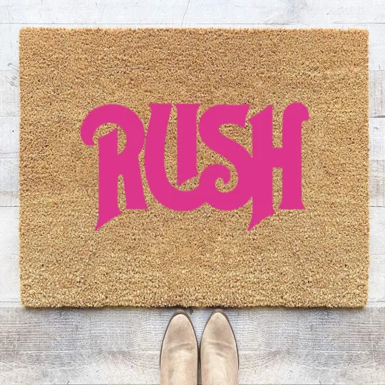 Discover rush, rush logo, rush merch, rush band, rush rock band, rush officials Coir Doormats
