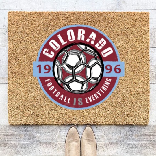 Discover Football Is Everything - Colorado Vintage - Colorado Rapids - Coir Doormats