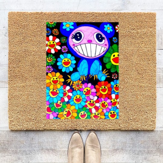 Discover Murakami paint art Canvas Print Coir Doormats