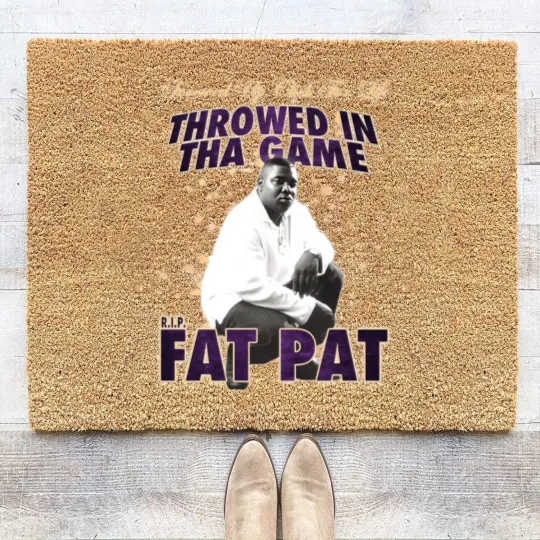 Discover Fat Pat Throwed In Tha Game Coir Doormats