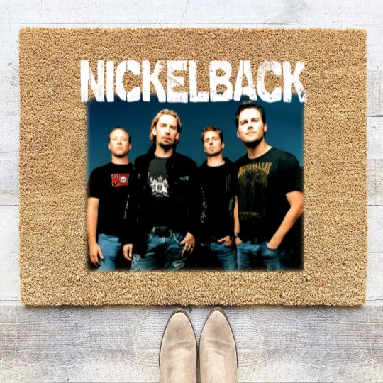 Discover Nickelback Coir Doormats, Nickelback Fan Gift, Rollin New Album, Brandon Kroeger