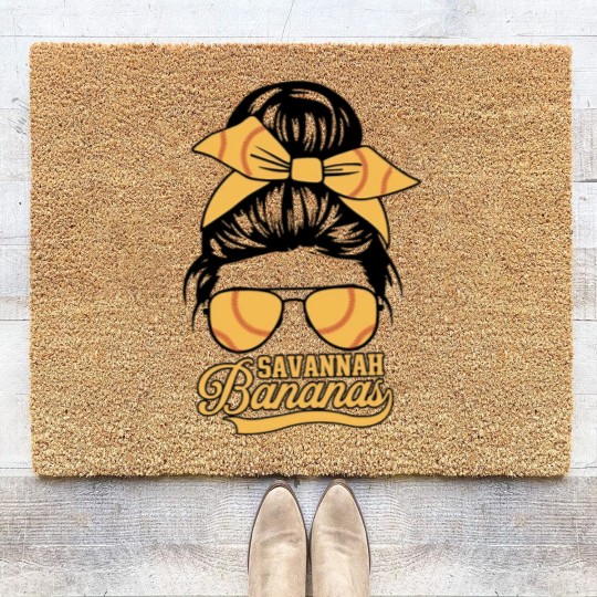 Discover Savannah Bananas Baseball, BANANAS BASEBALL Coir Doormats