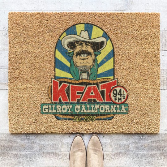 Discover KFAT 94.5 FM 1975 - Cowboy - Coir Doormats