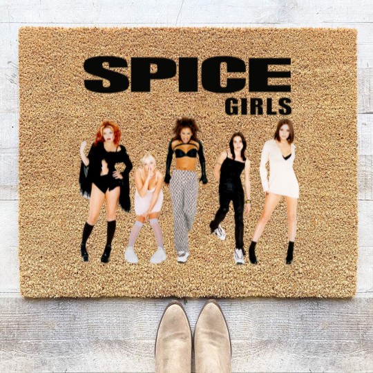 Discover The Spice Girls Photo Poses Coir Doormats Coir Doormats Mens Unisex, Vintage Spice Girls Coir Doormats