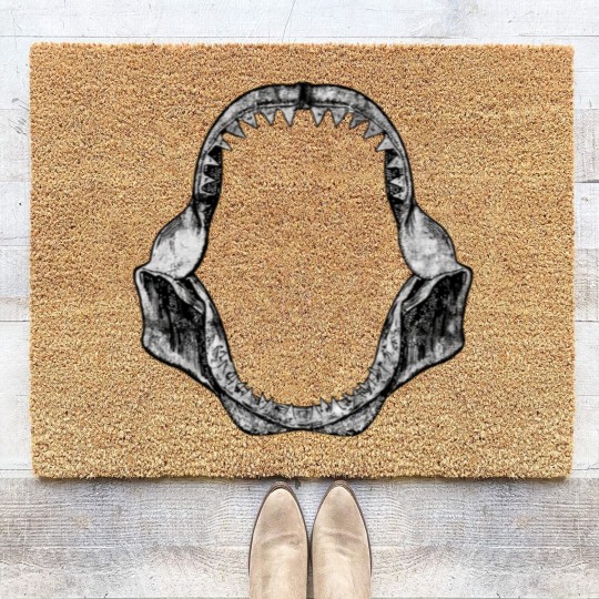 Discover Vintage Shark Jaws Coir Doormats