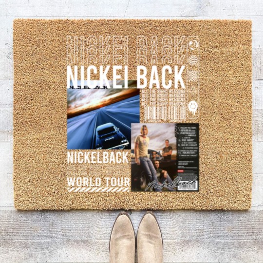 Discover Nickelback Music Coir Doormats, Merch Vintage Get Rollin' Tour 2023 Coir Doormats