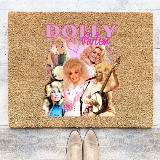 Discover Vintage Dolly Parton Country Music Fan NashvilleT Coir Doormats