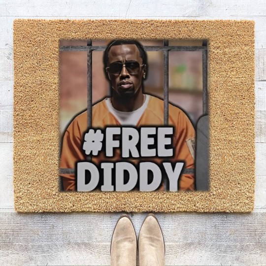 Discover Free Diddy Coir Doormats #freediddy Coir Doormats P Diddy Rapper Coir Doormats