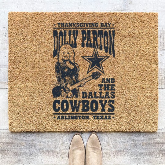 Discover Dolly Parton Dallas Coir Doormats,  Dolly Parton Dallas City Signature Fan Coir Doormats