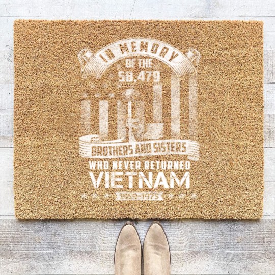 Discover In Memory of Vietnam Veteran Coir Doormats