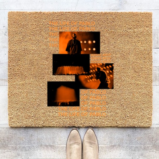 Discover The Life Of Pablo Inspired Album Cover Style Coir Doormats