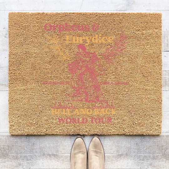 Discover Orpheus and Eurydice Coir Doormats, Mythology Coir Doormats, Vintage Greek Mythology Poet Coir Doormats