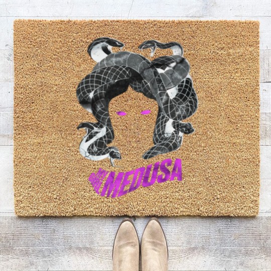 Discover My Girl Medusa Coir Doormats Medusa Snake Face Coir Doormats