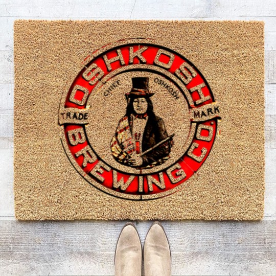 Discover Chief Oshkosh Beer Coir Doormats
