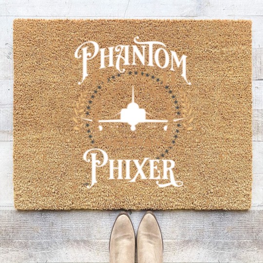 Discover Phantom Phixer F-4 Phantom II Aircraft Maintainer Coir Doormats