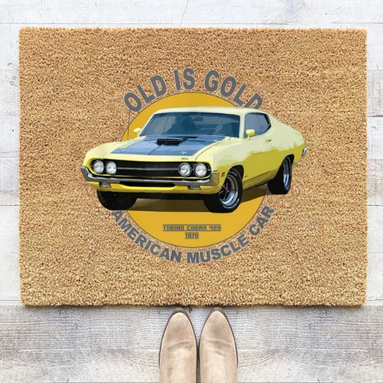 Discover Torino 429 Super Cobra American Muscle Car 60s 70s Old is Gold - Torino Cobra - Coir Doormats