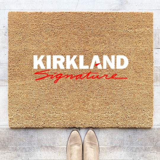 Discover Kirkland  Costco'S Kirkland Coir Doormats, Costco Hot Dog & Soda Combo With Quote Coir Doormats, Costco Hot Dog Lover Gift Coir Doormats