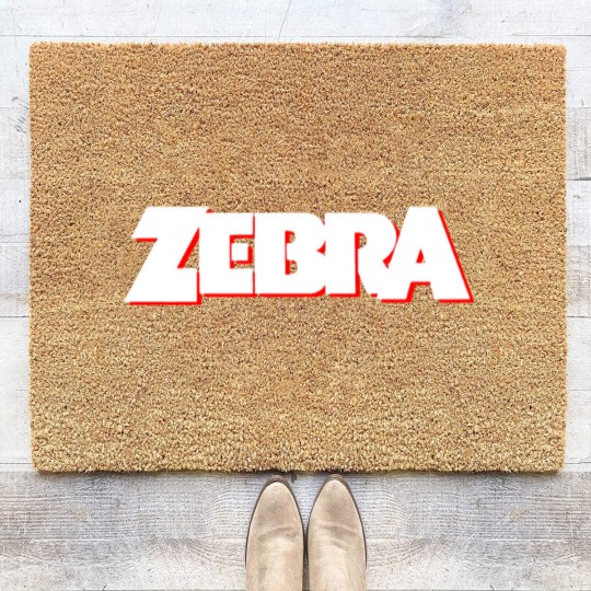 Discover Zebra No Tellin Lies band Coir Doormats