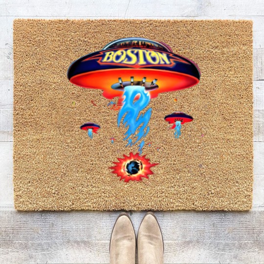 Discover Boston Band Coir Doormats Spaceship Rock Band Coir Doormats