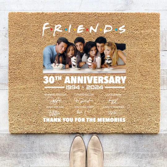 Discover Friends 30th Anniversary 1994 - 2024 Thank You Coir Doormats