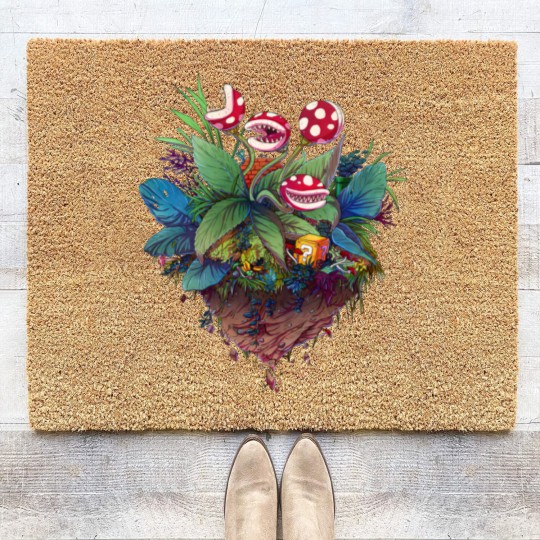Discover Garden full of Piranha plants - Piranha - Coir Doormats