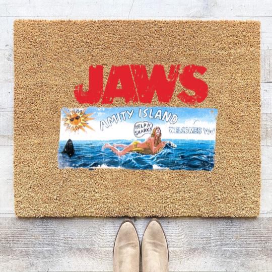 Discover Jaws Amity Island Movie Coir Doormats