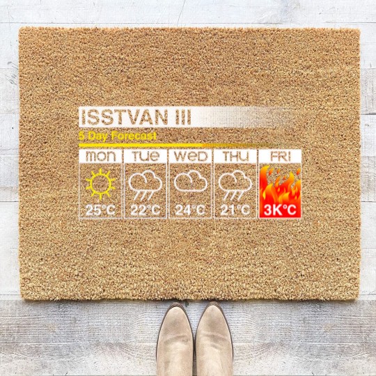 Discover Grim Forecast - Warhammer 40k - Coir Doormats