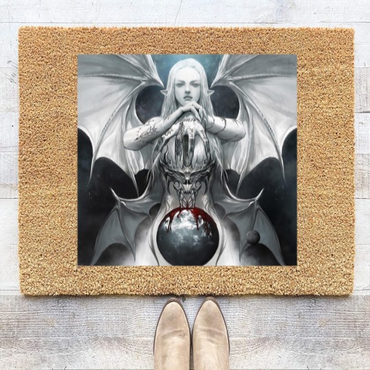 Discover Grimes Original Miss Anthropocene Cover Premium Coir Doormats