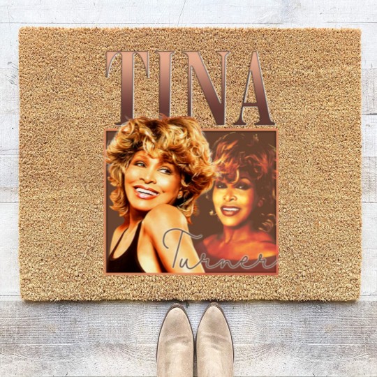Discover Tina Turner Coir Doormats Vintage Singer Retro Tina Turner Coir Doormats Tina Turner