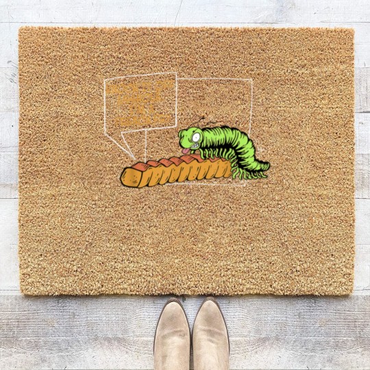 Discover Knock It Off Asshole Im A French Fry Funny Coir Doormats