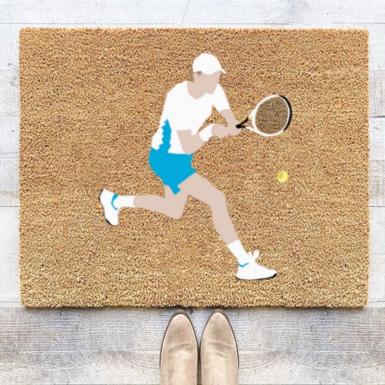Discover Jannik Sinner Coir Doormats, tennis fan Coir Doormats, atp player Coir Doormats