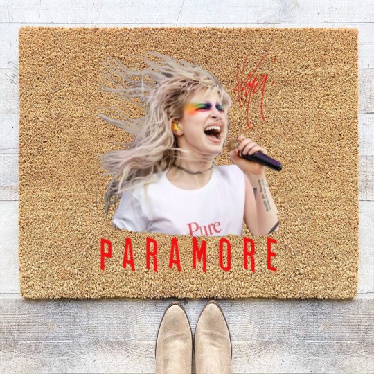 Discover Paramore Hayley Williams Coir Doormats, Music Tour 2023, Paramore Merch Coir Doormats