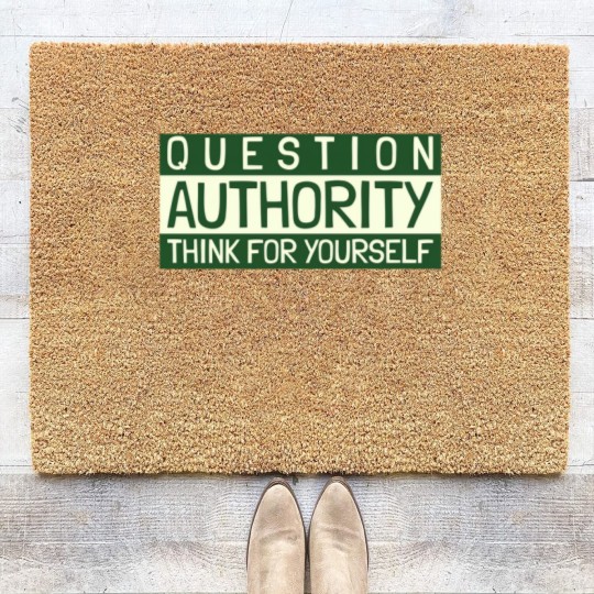 Discover Question Authority Coir Doormats