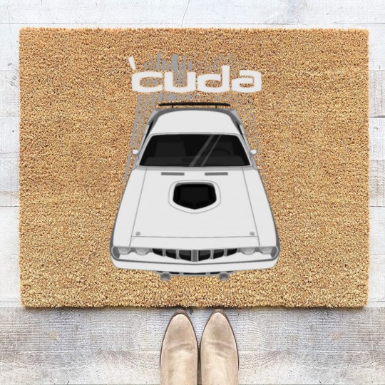 Discover Plymouth Barracuda 1971 - White Coir Doormats