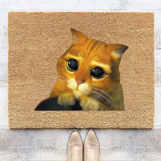 Discover Shrek Puss In Boots Cute Coir Doormats
