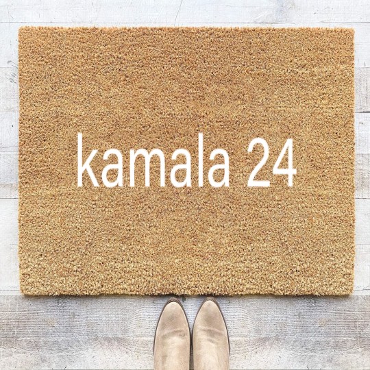 Discover Kamala Harris 2024 Green Coir Doormats Coir Doormats | Coconut Tree Summer Brat Vibes