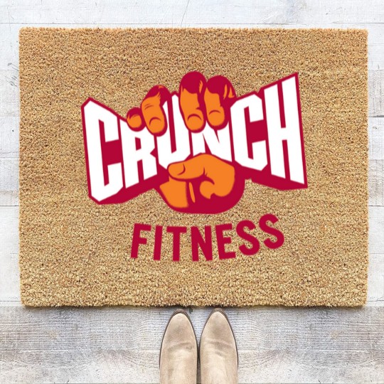 Discover Attractive-Crunch-Fitness Logo Coir Doormats
