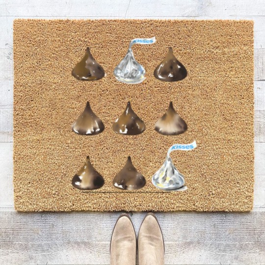 Discover Hersheys Kisses Multiple Grid Design Coir Doormats