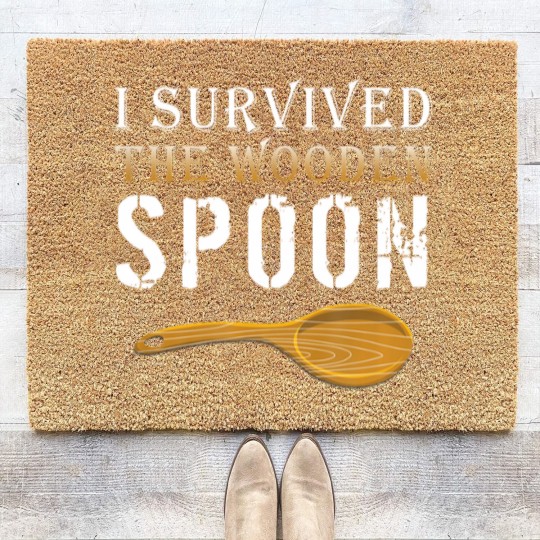 Discover Survivor Coir Doormats I Survived The Wooden Spoon