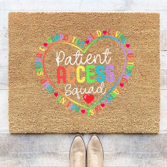 Discover Patient Access Squad Specialist Rainbow Appreciation Coir Doormats