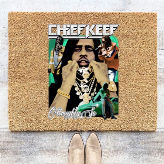Discover Chief Keef Rap Coir Doormats, Vintage Rap Coir Doormats, Hip Hop Coir Doormats, Vintage Hip Hop Coir Doormats