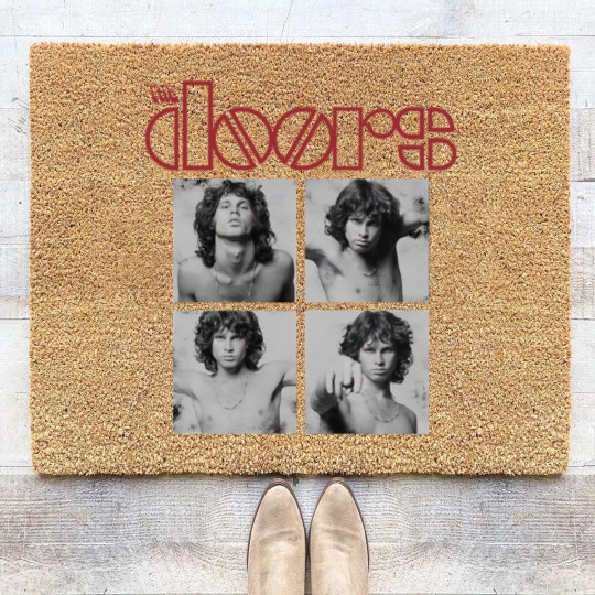 Discover The Doors: Jim Morrison Boxes Black Coir Doormats