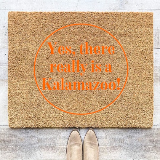 Discover Yes There Really Is A Kalamazoo Michigan Throwback Coir Doormats