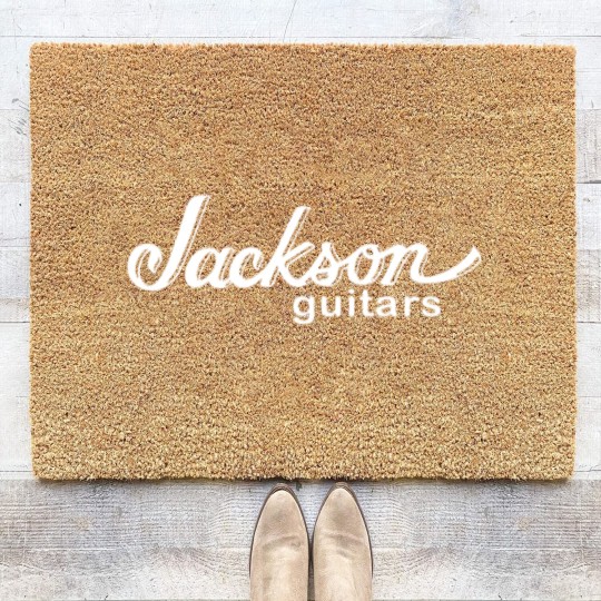 Discover Jackson Guitars logo Choose Your Size Original Des Coir Doormats