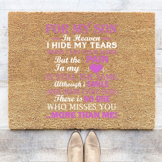Discover For My Son In Heaven Coir Doormats