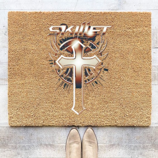 Discover Skillet Vintage Skillet Logo Coir Doormats