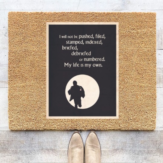 Discover TV Quote - The Prisoner Coir Doormats