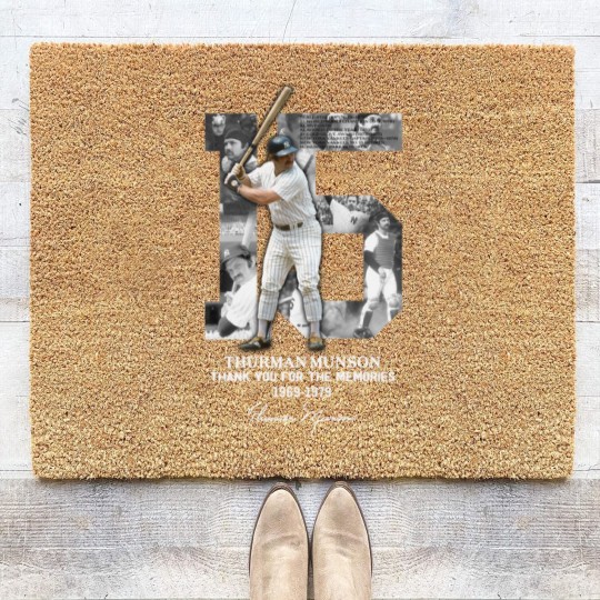 Discover Thurman Munson Thank You 1969 1979 | Essential Coir Doormats